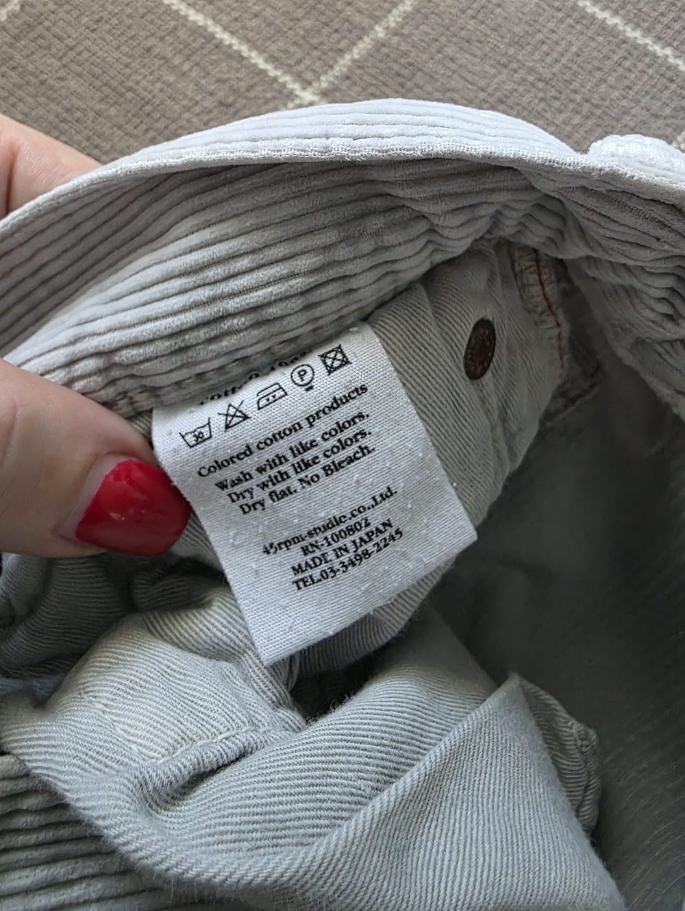 45Rpm Corduroy Pants Made In Japan - Picture 9 of 16